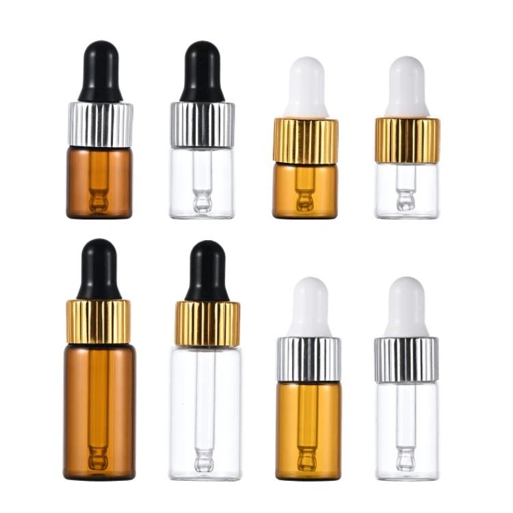 amber clear glass vials