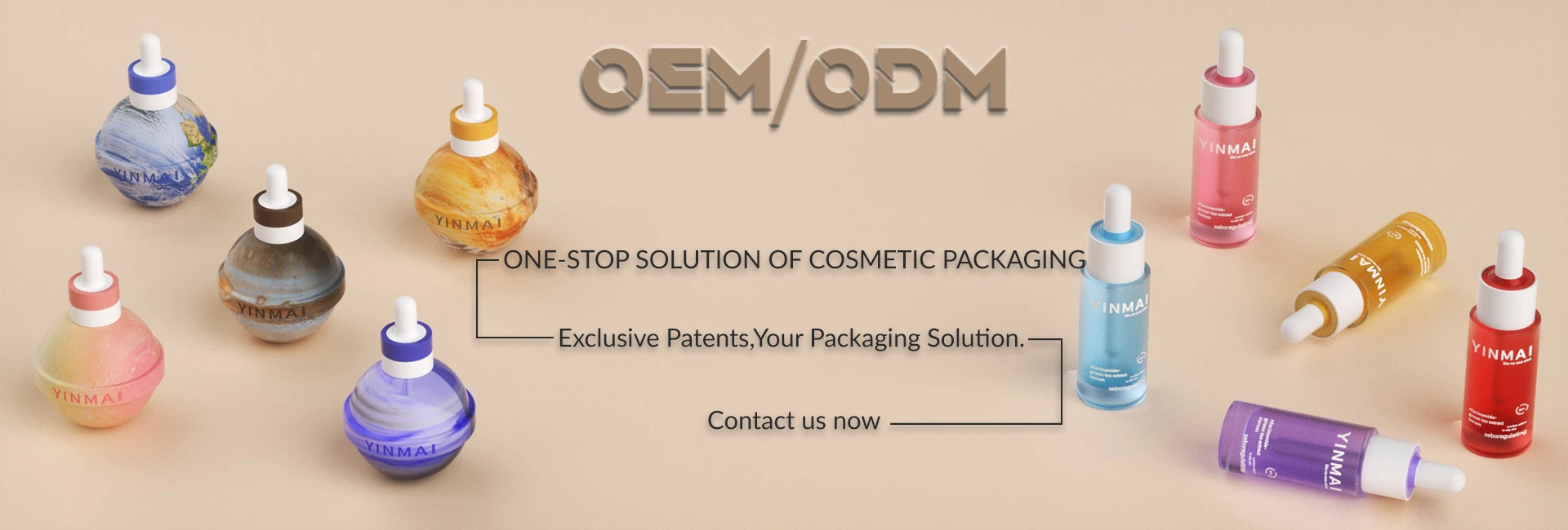 custom cosmetic glass bottle