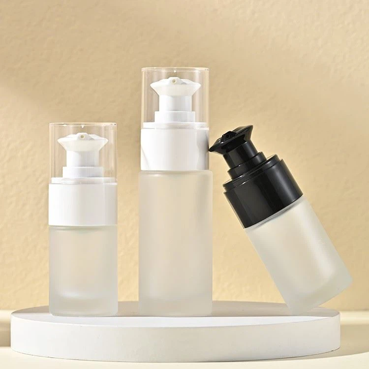 30ml frosted lotion bottle